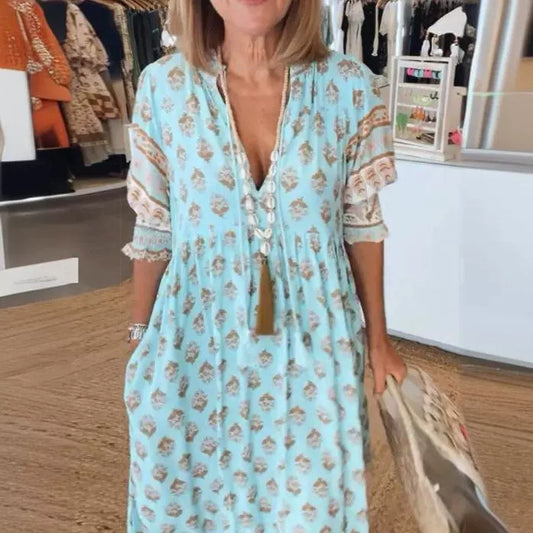 Robe à manches lanterne